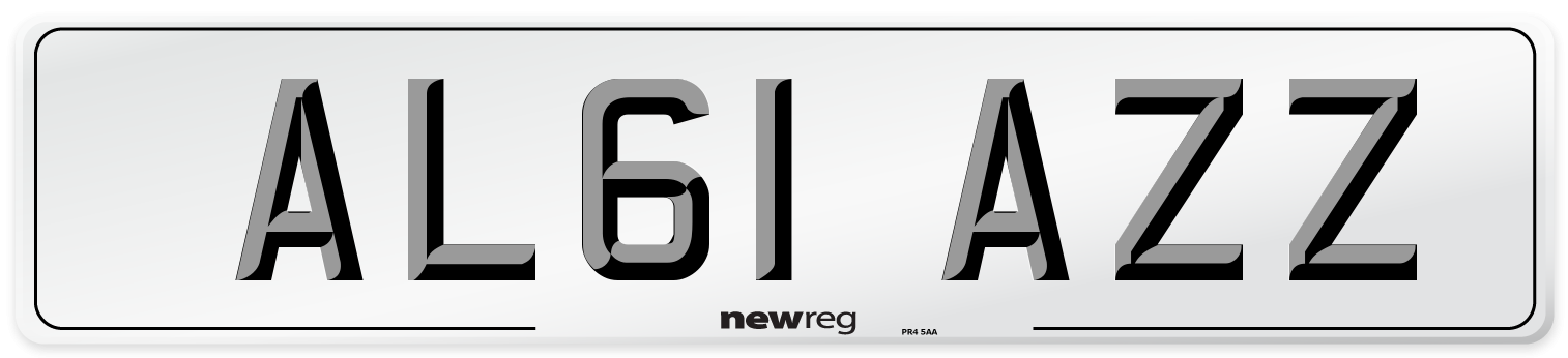 AL61 AZZ Number Plate from New Reg